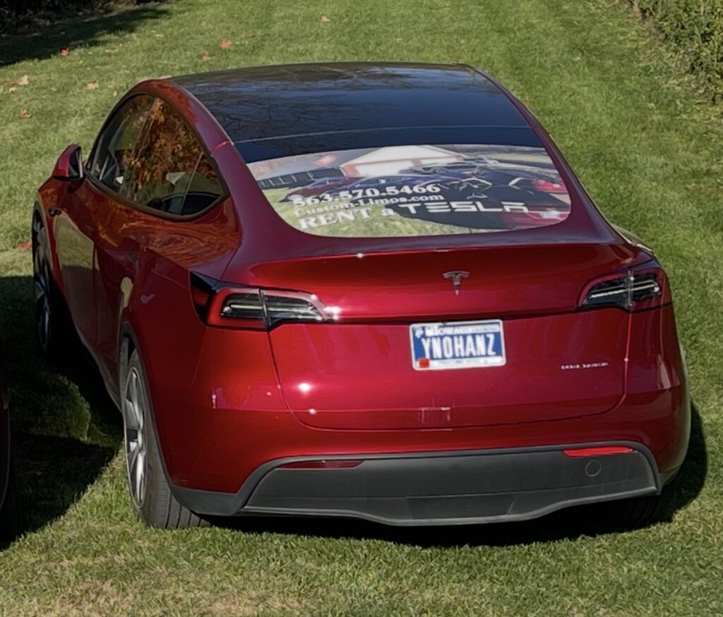 TESLA Model Y Rental Davenport, Iowa